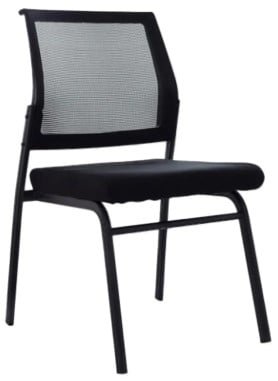 SILLA DE OFICINA VISITA ERGONÓMICA OV-MIA SB MALLA NEGRO