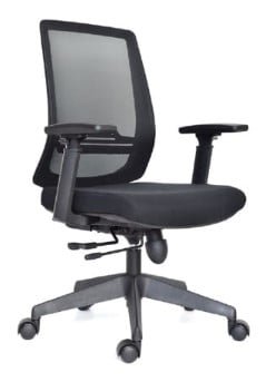 SILLA DE OFICINA GERENCIAL ERGONÓMICA - THINK NEGRO