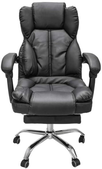 SILLA DE OFICINA PRESIDENCIAL ERGONÓMICA OV - DELTACRP NEGRO