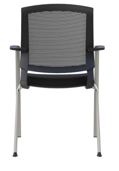 SILLA DE OFICINA VISITA ERGONÓMICA OV-AMIA MALLA NEGRO - 3