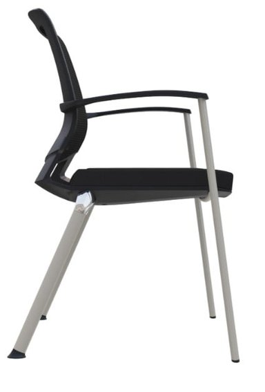 SILLA DE OFICINA VISITA ERGONÓMICA OV-AMIA MALLA NEGRO - 5