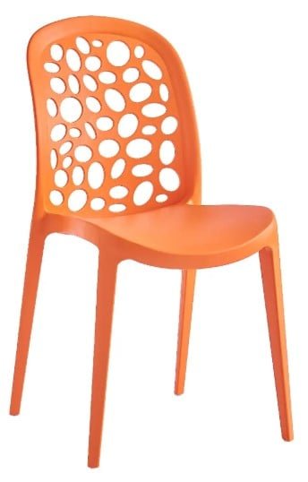SILLA COMEDOR TERRAZA - BURBUJA NARANJA