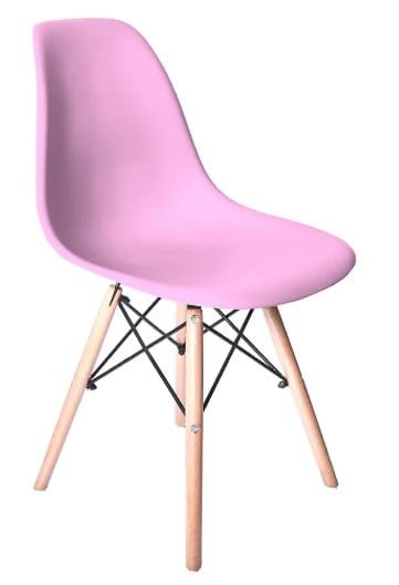 SILLA COMEDOR TERRAZA - EAMES ROSADO - 2