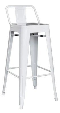 SILLA BAR CAJERA - CLOE CR BLANCO