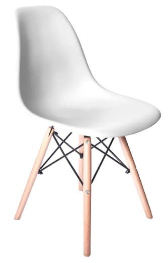 SILLA COMEDOR TERRAZA - EAMES BLANCO - 2