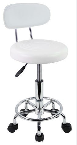 SILLA BAR GIRATORIA - WORK CR BLANCO - 2