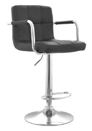 SILLA BAR GIRATORIA - NILL CB NEGRO - 2