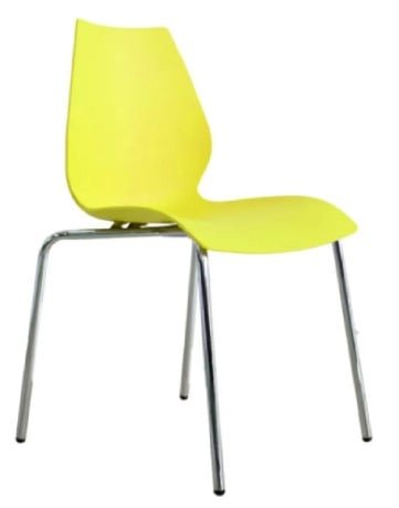 SILLA COMEDOR TERRAZA - BRENDA AMARILLO