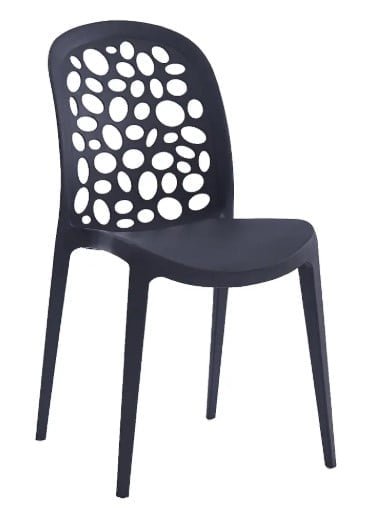 SILLA COMEDOR TERRAZA - BURBUJA NEGRO