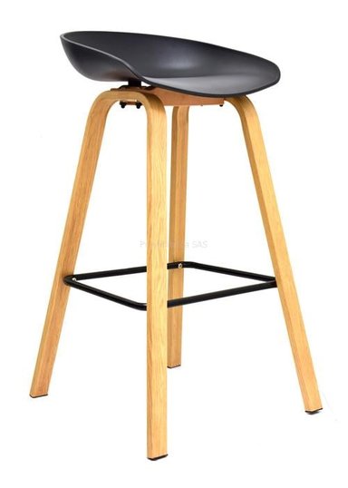 SILLA BAR CAJERA - MISURI NEGRO