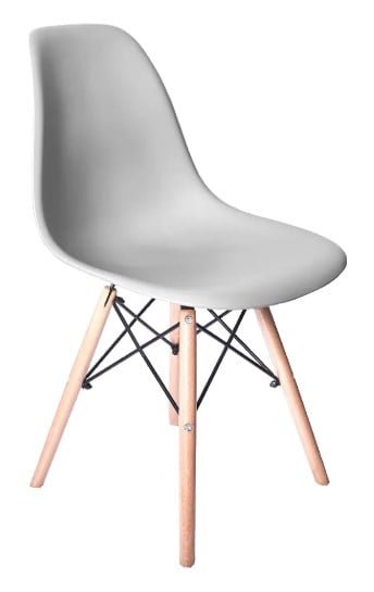 SILLA COMEDOR TERRAZA - EAMES GRIS CLARO - 2