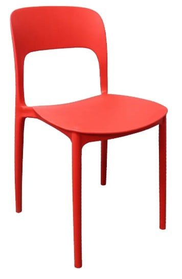 SILLA COMEDOR TERRAZA - OBI ROJO