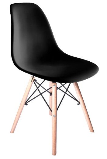 SILLA COMEDOR TERRAZA - EAMES NEGRO - 2