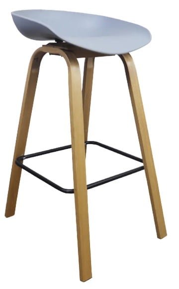 SILLA BAR CAJERA - MISURI GRIS