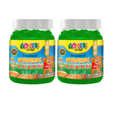 MULTIVITAMINA PARA NIÑOS GOMITAS SOTTCOR 100GR CHICLE 02 UNIDADES