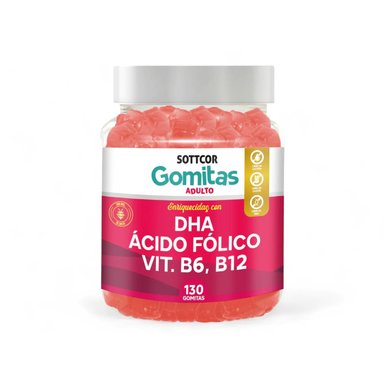 DHA PRENATAL PARA ADULTOS GOMITAS SOTTCOR 100GR