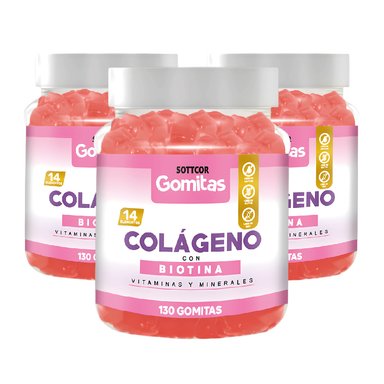 COLAGENO PARA ADULTOS GOMITAS 03 UNIDADES - SOTTCOR