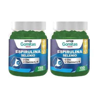 ESPIRULINA PARA ADULTOS GOMITAS 02 UNIDADES - SOTTCOR