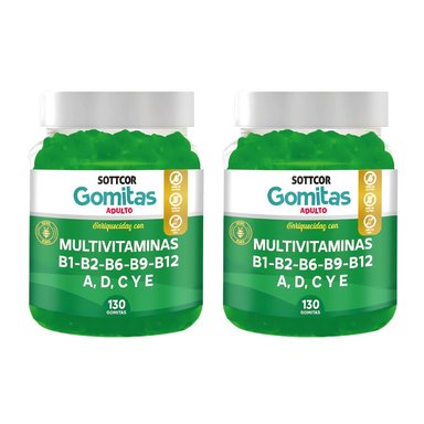 MULTIVITAMINAS PARA ADULTOS 130 GOMITAS 02 UNIDADES - SOTTCOR