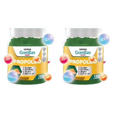 PROPÓLEO PARA ADULTOS 130 GOMITAS 02 UNIDADES - SOTTCOR