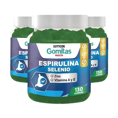 ESPIRULINA PARA ADULTOS GOMITAS 03 UNIDADES - SOTTCOR