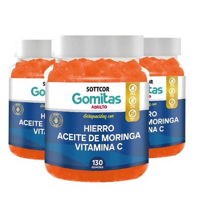 HIERRO PARA ADULTOS 130 GOMITAS 03 UNIDADES - SOTTCOR