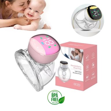 EXTRACTOR DE LECHE MATERNA PORTÁTIL MANOS LIBRES ROSADO