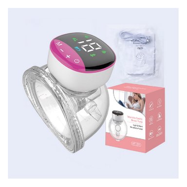 EXTRACTOR DE LECHE MATERNA PORTÁTIL MANOS LIBRES FUCSIA - 2