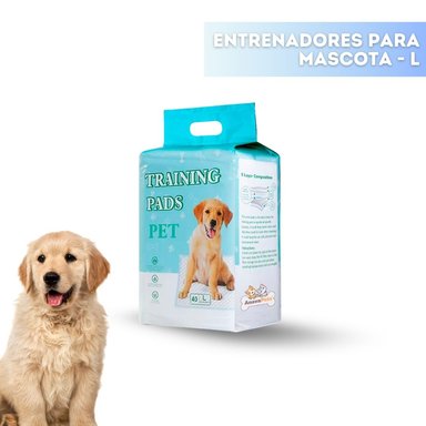 PAÑALES ENTRENADORES DE PISO PARA MASCOTAS TALLA L