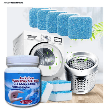 PASTILLAS LIMPIADORAS DE LAVADORA BUEN OLOR 12 PIEZAS