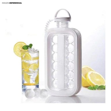 HIELERA EN FORMA DE BOTELLA PARA CUBOS REDONDOS