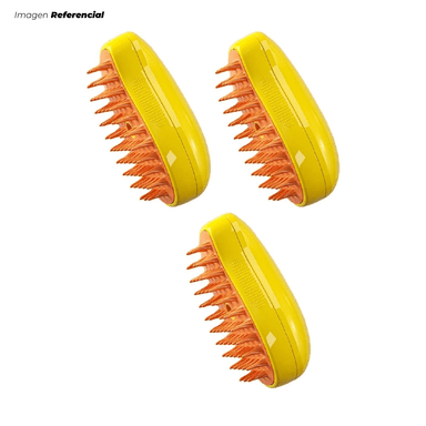 CEPILLO MULTIFUNCIONAL A VAPOR PARA MASCOTAS - 03 UNIDADES