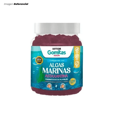 GOMITAS PARA ADULTOS ALGAS MARINA CUIDADO DE LA PIEL DE 130 GOMITAS