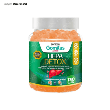 GOMITAS PARA ADULTOS HEPA DETOX FAVORECE TU HÍGADO DE 130 GOMITAS