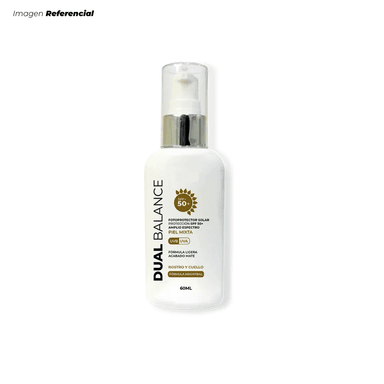 DUAL BALANCE FOTOPROTECTOR SOLAR TOQUE SECO PARA PIEL MIXTA A GRASA DE 60 ML - 1