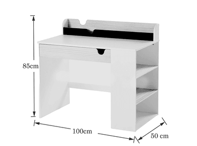 ESCRITORIO INFANTIL DIBA MUEBLES EFANTI 100 CM X 50 CM BLANCO - 4