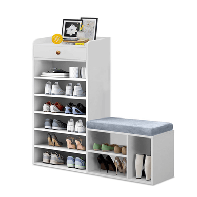 ZAPATERA DIBA MUEBLES BRISA BLANCO CON ASIENTO - 1