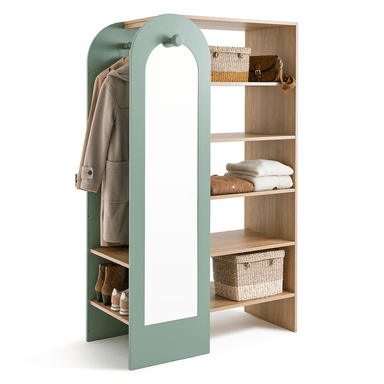 ARMARIO DIBA MUEBLES SKILAR VESTIDOR ESPEJO MULTICOLOR