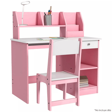 ESCRITORIO INFANTIL DIBA MUEBLES MELAMINA 18MM ROSADO RAYLA