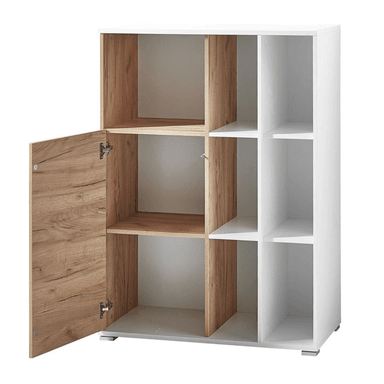 ESTANTE LIBRERO DIBA MUEBLES WILLA BLANCO MODERNO