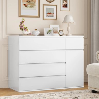 COMODA 5CJ CON 1 PUERTA SARAH - DIBA MUEBLES - 2