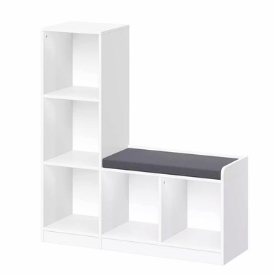 ESTANTE MULTIUSOS CON ASIENTO INFANTIL SNOW - DIBA MUEBLES