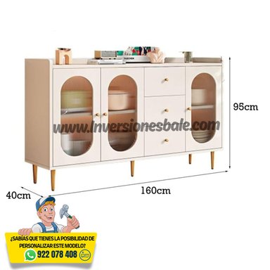 AMPLIO APARADOR 3CJ BALYN - DIBA MUEBLES - 4