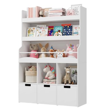 ESTANTE ORGANIZADOR INFANTIL CON 3CJ CON RUEDAS MARVIN - DIBA MUEBLES