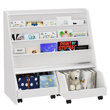 LIBRERO CON RUEDAS INFANTIL MMARA - DIBA MUEBLES