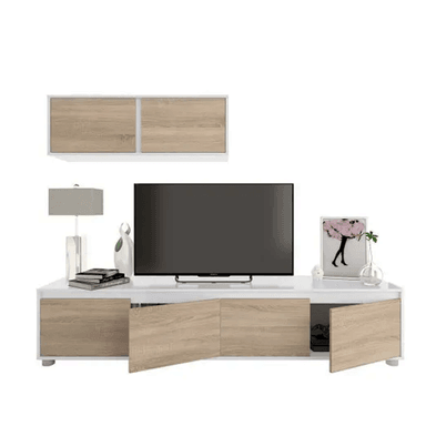 MESA PARA TV  CON REPISA FLOTANTE TARA - DIBA MUEBLES