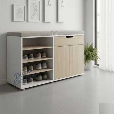 ZAPATERA AMPLIA CON ASIENTO KEIRA - DIBA MUEBLES - 2