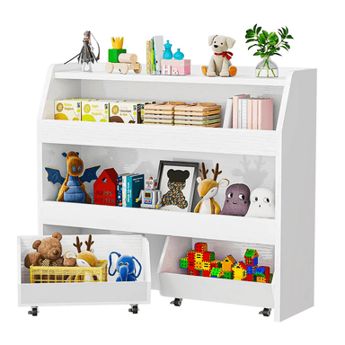 LIBRERO ORGANIZADOR INFANTIL PETY BLANCO ARMADO - DIBA MUEBLES - 1