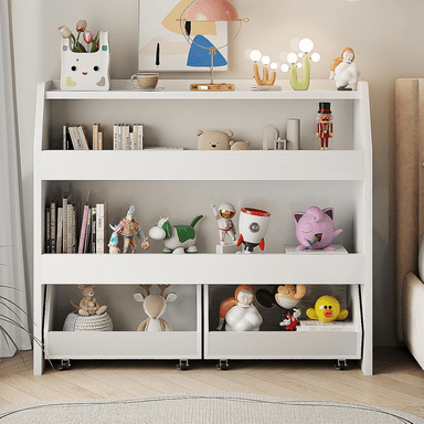 LIBRERO ORGANIZADOR INFANTIL PETY BLANCO ARMADO - DIBA MUEBLES - 2
