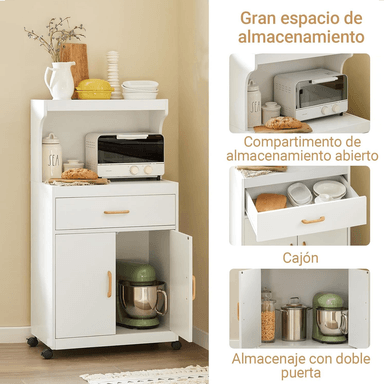 MUEBLE APARADOR PATRICIA MULTIUSOS BLANCO - DIBA MUEBLES - 3